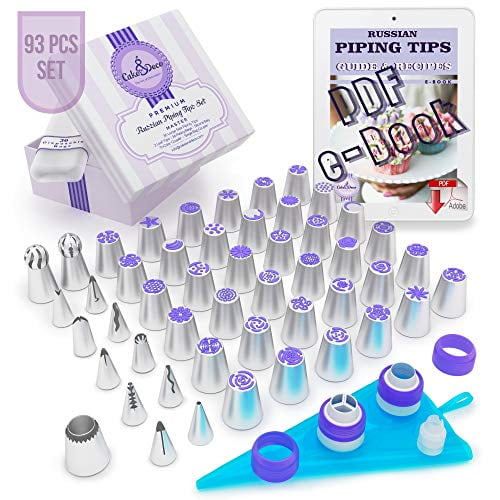 18PC Russian Icing Piping Tips LARGE Tulip Flower Decorating Kit Set Cake Pastry 18PC Russian Icing Piping Tips LARGE Tulip Flower Decorating Kit Set Cake Pastry